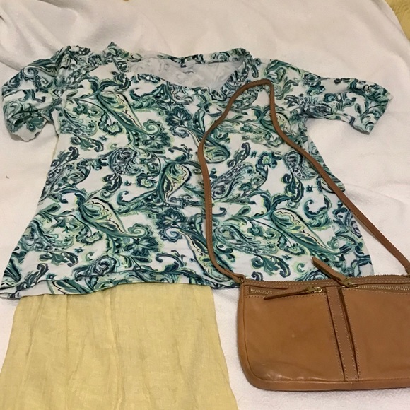 croft & barrow Tops - All Cotton Paisley Shirt